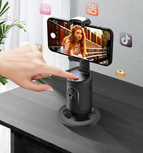 Load image into Gallery viewer, 360 Auto Face Tracking Gimbal AI Smart Gimbal Face Tracking Auto Phone Holder For Smartphone Video Vlog Live Stabilizer Tripod +
