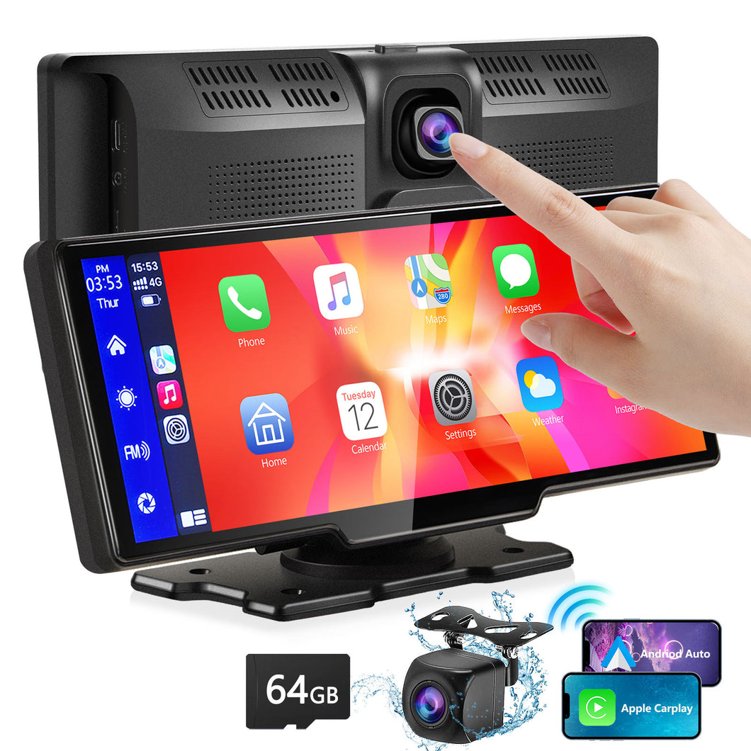 Dash Cam Dual Camera Touch Screen Carplay Car Navigation System Cross-border HD Car Navigation System +