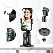 Load image into Gallery viewer, 360 Auto Face Tracking Gimbal AI Smart Gimbal Face Tracking Auto Phone Holder For Smartphone Video Vlog Live Stabilizer Tripod +
